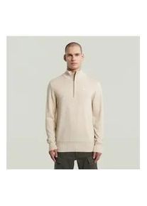 G-Star Raw G-Star f&uuml;r Herren. D27710-B692-1603 Premium Core Half Zip Pullover beige (XL), L&auml;ssig, Wolle, Langarm