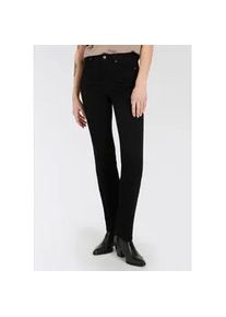 Gerade Jeans Arizona "Ultra-Stretch", Damen, Gr. 19, K + L Gr, schwarz (schwarz schwarz), Denim/Jeans, Obermaterial: 74% Baumwolle, 24% Polyester, 2% Elasthan, unifarben, Basic, gerade lang, Jeans, Used-Look-Waschung, Topseller