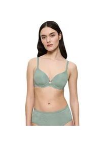 T-Shirt-BH Triumph "Amourette Charm T WHP01", Damen, Gr. 80, Cup B, gr&uuml;n (abstinthe), Microtouch, Obermaterial: 49% Polyamid, 38% Polyester, 13% Elasthan, BHs T-Shirt-BH, mit Stretch-Spitze
