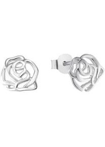 Paar Ohrstecker Amor "Rose", silber (silberfarben), Ohrringe, Damen, Silber 925 (Sterlingsilber)