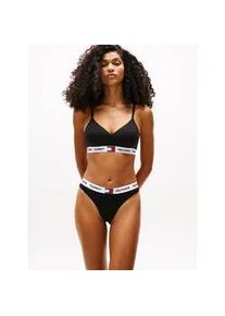 Bralette-BH "BRALETTE LIFT", Damen, Gr. L (40), N-Gr, schwarz, Jersey, Obermaterial: 90% Baumwolle, 10% Elasthan, Tommy Hilfiger UNDERWEAR, unifarben, Basic, k&ouml;rpernah, BHs, mit kontrastfarbenen Details, mit Logoschriftzug