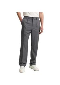 Chinohose Tom Tailor DENIM, Herren, Gr. 33, L&auml;nge 34, grau (mid grau melange), Web, Obermaterial: 63% Polyester, 33% Viskose, 4% Elasthan. Futter: 100% Polyester, meliert, loose fit kn&ouml;chellang, Hosen Chinohose, mit B&uuml;gelfalte