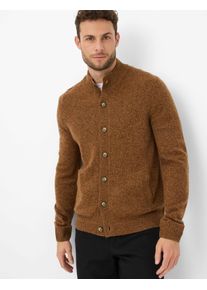 Brax Herren Strickjacke Style JEFF toffee, braun, Gr. XL