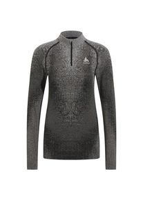 Odlo BL Top Turtle Neck L/S HZ Perf Warm Blackc Kunstfaserunterwäsche Damen (Gr XL |grau)