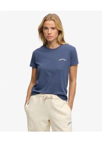 Superdry Damen Essential Logo T-shirt mit Schmaler Passform Navy - Gr&ouml;&szlig;e: 38 2102422000187QB2017