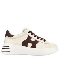 Hogan Low-Top Sneaker - Flat Shoes Ivory - Gr. 35 (EU) - in Wei&szlig; - f&uuml;r Damen