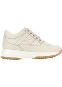 Hogan Low-Top Sneaker - Flat Shoes Yogurt - Gr. 35 (EU) - in Weiß - für Damen