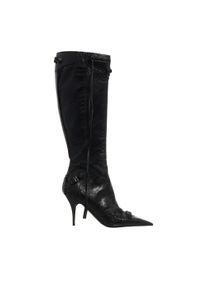 Balenciaga Stiefel & Boots - Cagole 90mm Leather Boot - Gr. 41 (EU) - in Schwarz - f&uuml;r Damen
