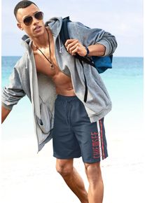 Badeshorts Chiemsee, Herren, Gr. M (50), Kurz, blau (marine (kurzgr&ouml;&szlig;e)), Microfaser, Microfaser, Polyester, kontrastfarbene Details, Badehosen Badeshorts, in 2-L&auml;ngen und mit Markenschriftzug