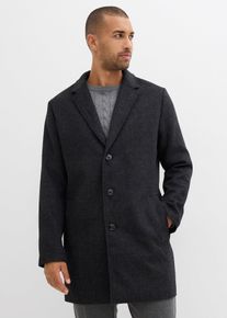 bonprix Kurzmantel mit Wollanteil, grau, Gr.56, Eleganter Mantel mit Teilungsn&auml;hten und Leistentaschen, 50% Polyester