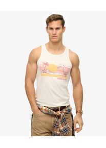 Superdry Herren Gestreiftes Outdoor-tanktop Creme - Gr&ouml;&szlig;e: XL 104121100032822C004
