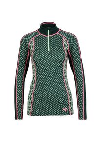 Merinounterw&auml;sche KARI TRAA Lekker Halfzip Damen (Gr XL |gr&uuml;n)