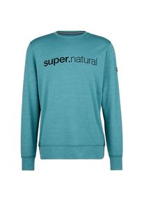 super.natural 3D Signature Crew Pullover Herren (Gr M |türkis)