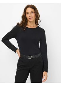 Brax Damen Sweatshirt Style CARINA L black, schwarz, Gr. 42