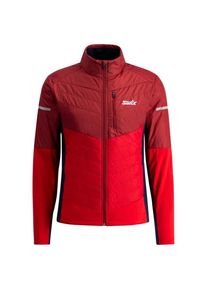 Langlaufjacke Swix Nordic Warm Hybrid Jacket Herren (Gr L |rot)