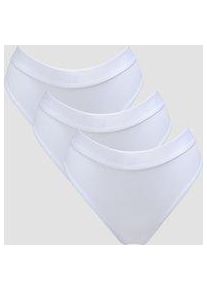 MP Damen Bikinislip mit mittelhohem Bund (3er-Packung) &ndash; Wei&szlig; - L