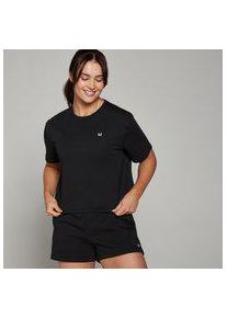 MP Damen Basics Locker sitzendes Kurzarm-Crop-T-Shirt &ndash; Schwarz - M