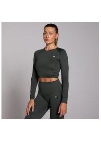 MP Damen Shape Nahtloses Langarm-Crop-Top - L