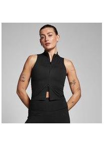 MP Damen TeMPo Top mit durchgehendem Rei&szlig;verschluss &ndash; Schwarz - M