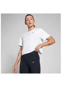 MP Damen Basics Locker sitzendes Kurzarm-Crop-T-Shirt &ndash; Wei&szlig; - M