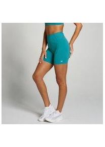 Myprotein MP Damen Tempo Ultra Curved Seam Shorts &ndash; Aqua-Blaugr&uuml;n - L
