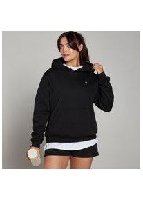 MP Damen Basics Kapuzenpulli in klassischer Passform &ndash; Schwarz - XXS