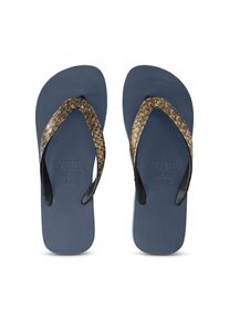 Uzurii Slipper & Pantoletten - Zehentrenner Python Bronze - Gr. 39,5 (EU) - in Blau - f&uuml;r Damen