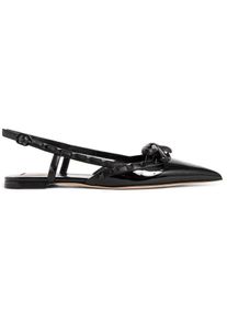 Valentino Garavani Loafer - Rockstud Bow T.05 Ballerina - Gr. 37 (EU) - in Schwarz - f&uuml;r Damen