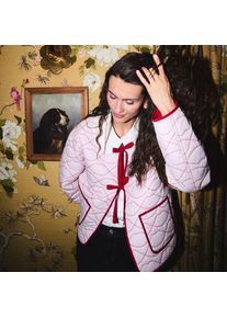 LANDS' END Lands' End x Lulu Guinness Lips Steppjacke, Damen,  Pink, Baumwolle, by Lands' End