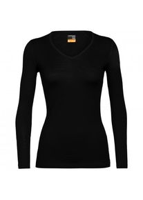 Icebreaker 200 Oasis L/S V Merinounterwäsche Women (Gr XL |schwarz)