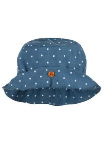 Pure Pure Schlapphut Leinen mit Knopf Hut Kinder Alltag (Gr 47-49 cm - 47-49 cm |blau)