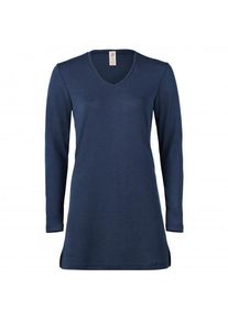 Merinounterwäsche Engel Longshirt Damen (Gr 34/36 |blau)