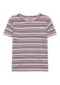 KnowledgeCotton Apparel Regular Linen Stripe T-Shirt Damen (Gr XS |bunt)