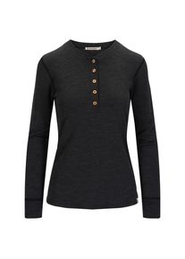 Merinoshirt Aclima Warmwool Granddad Shirt Damen (Gr M |schwarz)
