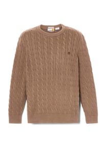 Pullove Timberland Williams River Cable Crewneck Sweater Herren (Gr S |braun)