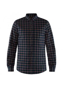 Fjällräven Hemd Fjällräven Övik Flannel Shirt Herren (Gr S |schwarz)