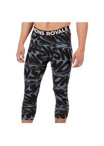 Mons Royale Cascade Merino Flex 200 3/4 Legging Merinounterw&auml;sche Herren (Gr M |schwarz)