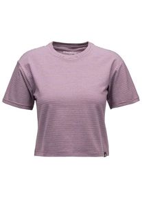 T-Shirt Black Diamond BD Stripe Crop S/S Tee Damen (Gr XL |rosa/lila)