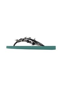 Uzurii Slipper & Pantoletten - Zehentrenner Switch Mid Heel Army Green - Gr. 41,5 (EU) - in Beige - f&uuml;r Damen