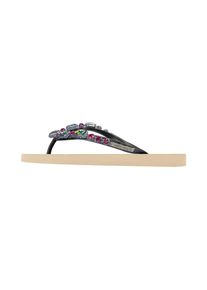 Uzurii Slipper & Pantoletten - Zehentrenner Copa Cabana Colorful - Gr. 39,5 (EU) - in Creme - f&uuml;r Damen