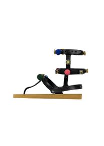 Uzurii Slipper & Pantoletten - Zehentrenner Mondriaan Colorful Black - Gr. 35,5 (EU) - in Gelb - f&uuml;r Damen