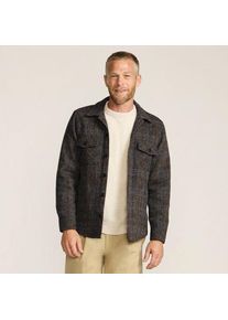 LANDS' END Harris Tweed Hemdjacke, Damen,  Braun, Wolle, by Lands' End