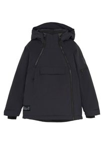 Skijacke Color Kids Junior's Ski Jacket Kinder (Gr 134 |schwarz/grau |wasserdicht)