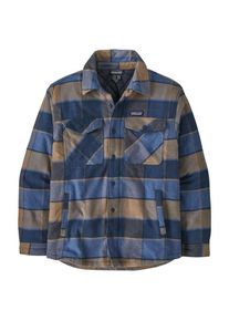 Patagonia Lightweight Insulated Fjord Flannel Shirt Freizeitjacke Herren Alltag (Gr S |blau)