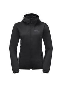 Jack Wolfskin Windhain Hoody Softshelljacke Damen Wandern (Gr S |schwarz)