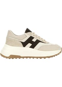 Hogan Low-Top Sneaker - Flat Shoes Beigemarrone - Gr. 38 (EU) - in Braun - f&uuml;r Damen