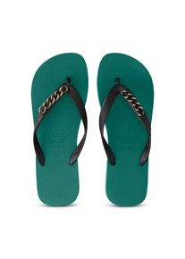 Uzurii Slipper & Pantoletten - Zehentrenner Gold Small - Gr. 45_46 - in Beige - f&uuml;r Damen