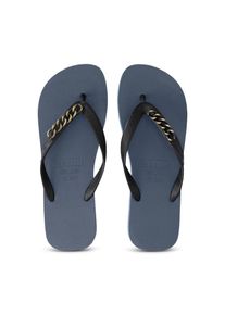 Uzurii Slipper & Pantoletten - Zehentrenner Gold Small - Gr. 45_46 - in Blau - f&uuml;r Damen