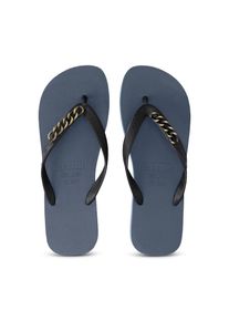 Uzurii Slipper & Pantoletten - Zehentrenner Gold Small - Gr. 41_42 - in Blau - f&uuml;r Damen