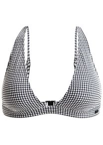 Roxy Gingham Elongated Triangle Bikini-Top Damen (Gr XXL |grau)